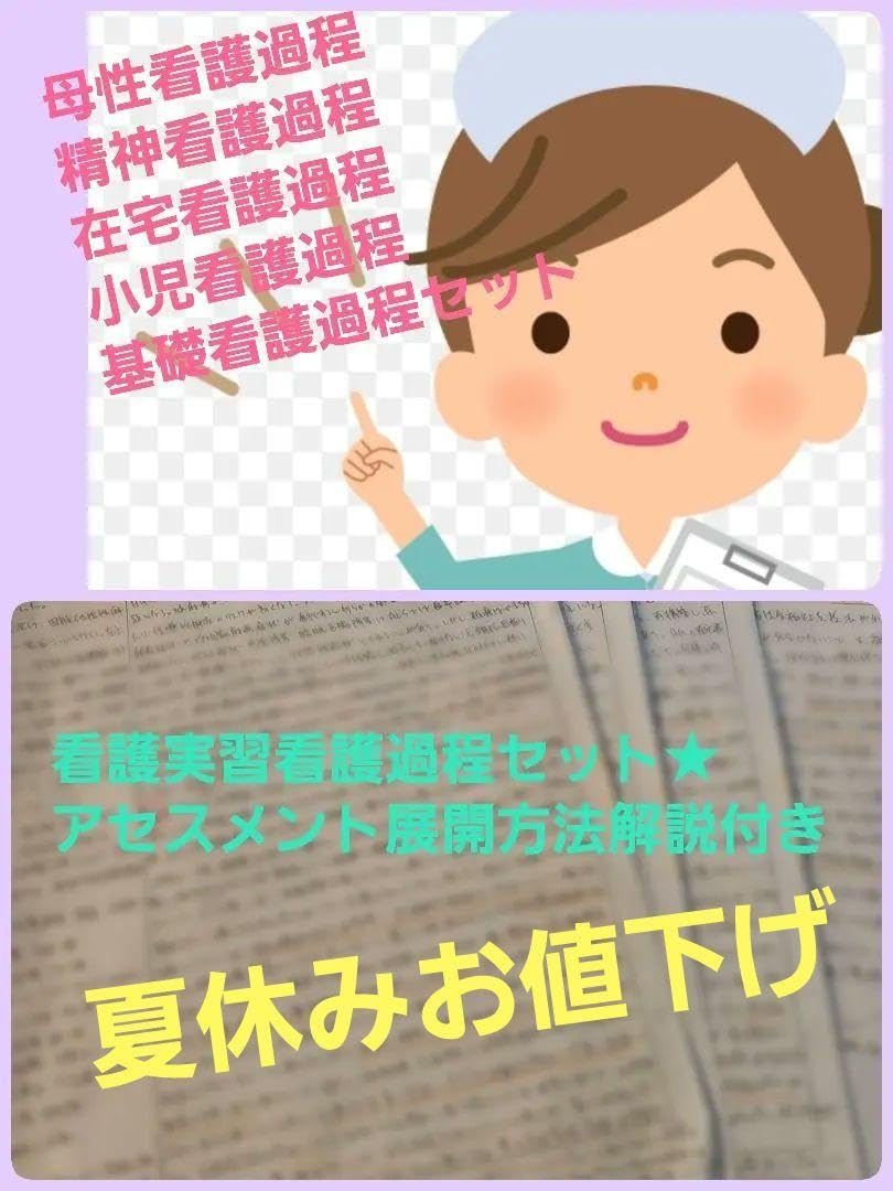 母性看護過程精神看護過程小児看護過程在宅看護過程基礎看護アセスメント☆